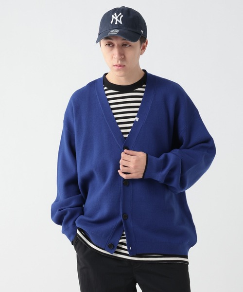 GEORGE'S（ジョージズ）の「配色ニットカーデ（カーディガン/ボレロ・メンズ・ブルー/ブラック/オレンジ・FREE）」の12枚目の写真