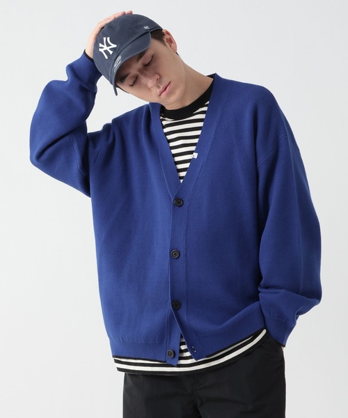 GEORGE'S（ジョージズ）の「配色ニットカーデ（カーディガン/ボレロ・メンズ・ブルー/ブラック/オレンジ・FREE）」の13枚目の写真