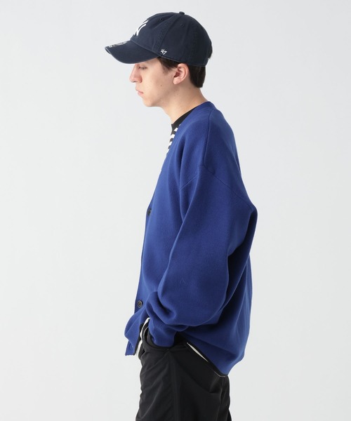 GEORGE'S（ジョージズ）の「配色ニットカーデ（カーディガン/ボレロ・メンズ・ブルー/ブラック/オレンジ・FREE）」の15枚目の写真