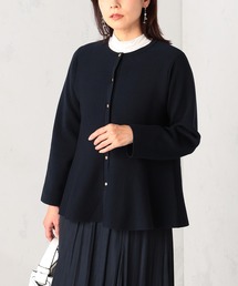 GALLORIA | 【洗濯機で洗える】ペプラムニットカーディガン(カーディガン/ボレロ)