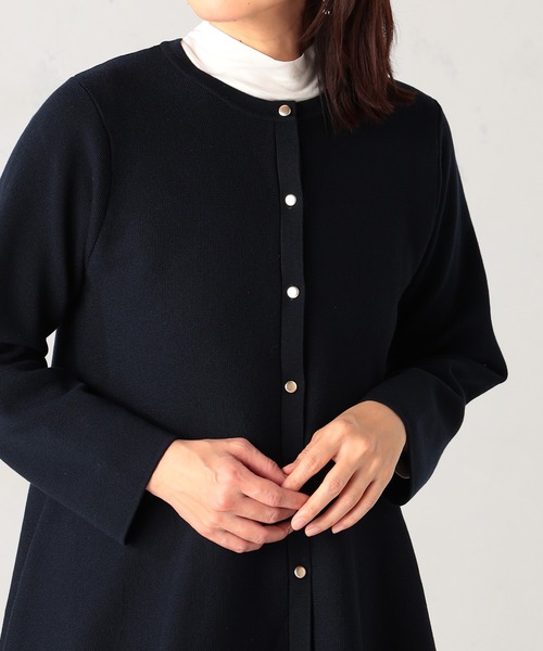 GALLORIA（ギャローリア）の「【洗濯機で洗える】ペプラムニットカーディガン（カーディガン/ボレロ・レディース・ネイビー/ライトブルー/ライトベージュ・L/LL/M/S）」の13枚目の写真