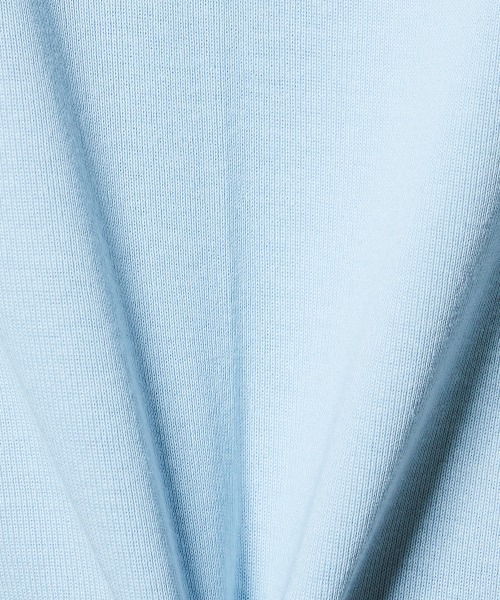 DOUBLE STANDARD CLOTHING（ダブルスタンダードクロージング）の「ヴィンテージロゴ ショート丈Tシャツ（Tシャツ/カットソー・レディース・サックスブルー/オフホワイト・38/36）」の5枚目の写真