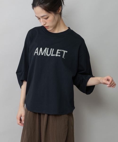 Munich（ミューニック）の「コットンジャージロゴ刺繍Tシャツ（Tシャツ/カットソー・レディース・ホワイト/ブラック/ベージュ・FREE）」の14枚目の写真