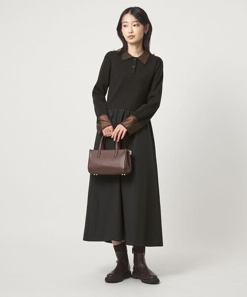 ポロニット ドッキング ワンピース（ワンピース）｜green label