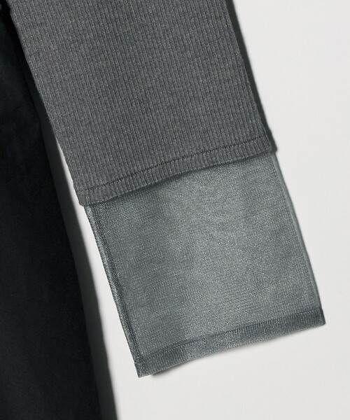 green label relaxing（グリーンレーベルリラクシング）の「ポロニット ドッキング ワンピース（ワンピース・レディース・ネイビー/ブラック/グレー・FREE）」の22枚目の写真