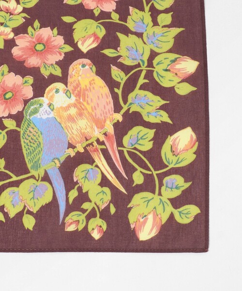 green label relaxing（グリーンレーベルリラクシング）の「【別注】＜Feuille de Cocoon＞ スカーフ（バンダナ/スカーフ・レディース・ダークブラウン/ベージュ・FREE）」の8枚目の写真