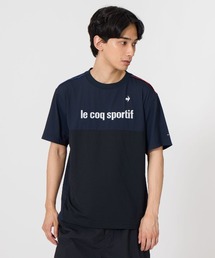 【le coq sportif/ルコック】接触冷感ストレッチ半袖Tシャツ 吸汗/UV CUT(UPF30)/ストレッチ