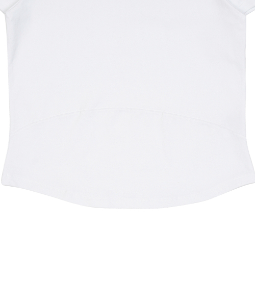 THECOLDESTMOMENT(ザコールデストモーメント)の「(w) TCM mini logo curved T (white)(Tシャツ/カットソー・レディース・その他・ONE SIZE)」の5枚目の写真