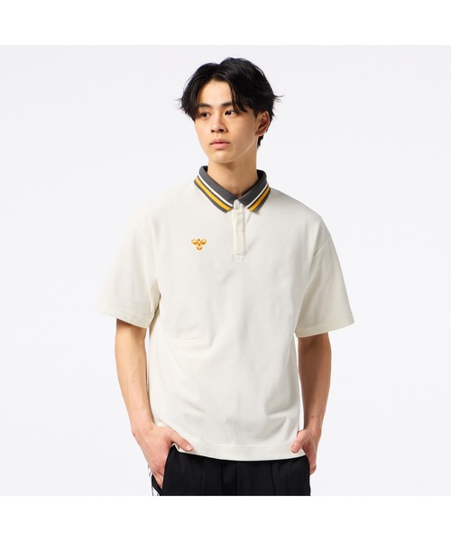 hummel（ヒュンメル）の「hummel/ヒュンメル HMP ﾎﾟﾛｼｬﾂ（ポロシャツ・レディース・アイボリー/ブラック/グリーン・S/M/L/XL）」の5枚目の写真