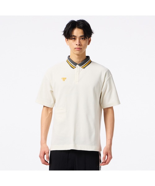 hummel（ヒュンメル）の「hummel/ヒュンメル HMP ﾎﾟﾛｼｬﾂ（ポロシャツ・レディース・アイボリー/ブラック/グリーン・S/M/L/XL）」の6枚目の写真