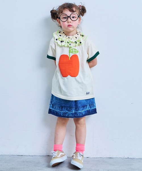 MARKEY'S（マーキーズ）の「デニムミニスカート（デニムスカート・キッズ・ネイビー/ライトブルー・S/LL/L/M）」の7枚目の写真