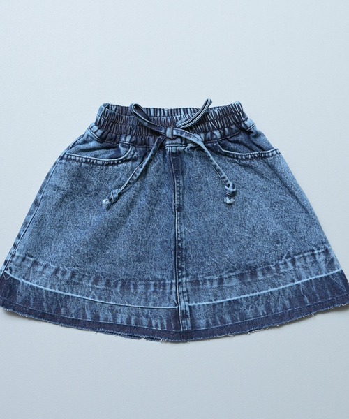 MARKEY'S（マーキーズ）の「デニムミニスカート（デニムスカート・キッズ・ネイビー/ライトブルー・S/LL/L/M）」の15枚目の写真