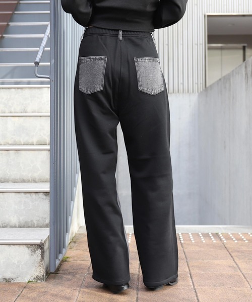 ANAP（アナップ）の「裏毛切り替えデニムパンツ（デニムパンツ・レディース・ブルー/ダークアッシュ・F）」の6枚目の写真