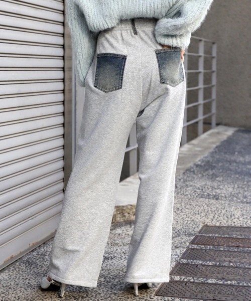 ANAP（アナップ）の「裏毛切り替えデニムパンツ（デニムパンツ・レディース・ブルー/ダークアッシュ・F）」の11枚目の写真