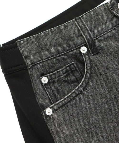 ANAP（アナップ）の「裏毛切り替えデニムパンツ（デニムパンツ・レディース・ブルー/ダークアッシュ・F）」の18枚目の写真