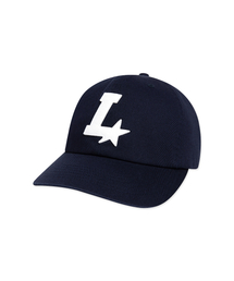 LMC（ ）の「L STAR APPLIQUE LOGO 6PANEL CAP navy（キャップ）」