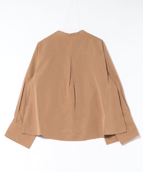 nouvellemoi(ヌーベルモイ)の「比翼スリーブバンドカラーシャツ(シャツ/ブラウス・レディース・グレイッシュベージュ/ブラック/ホワイト/チャコールグレー・L/M/S)」の19枚目の写真