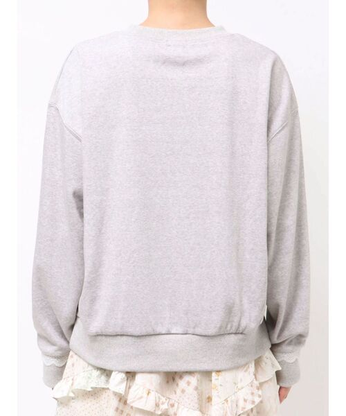 merry jenny（メリージェニー）の「モコゾウいっぱいスウェット（スウェット・レディース・グレー/オフホワイト・FREE）」の19枚目の写真