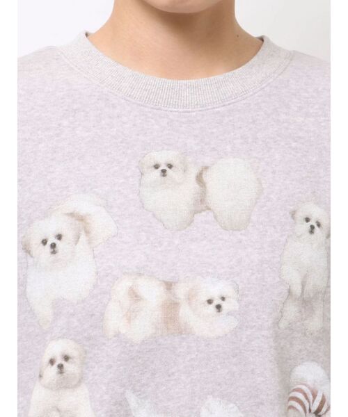 merry jenny（メリージェニー）の「モコゾウいっぱいスウェット（スウェット・レディース・グレー/オフホワイト・FREE）」の20枚目の写真