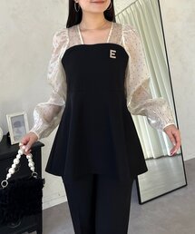 prose verse | ビスチェドッキングシアードットペプラムブラウス(シャツ/ブラウス)