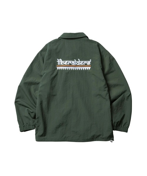 Liberaiders（リベレイダース）の「Liberaiders/リベレイダース TRIBAL EMBROIDERY COACH JACKET ナイロン コーチジャケット 2026年春夏（ナイロンジャケット・メンズ・バーガンディー/グリーン・M）」の2枚目の写真