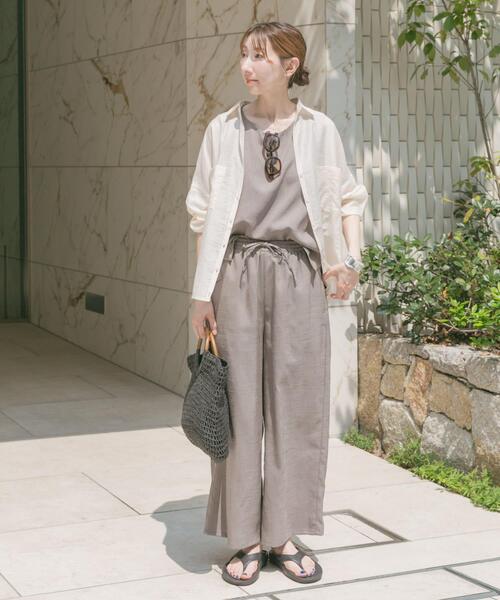 ITEMS URBANRESEARCH(アイテムズ アーバンリサーチ)の「シアーポケットスキッパーシャツ(シャツ/ブラウス・レディース・ブラック/ライトブルー/ホワイト/ミント・FREE)」の6枚目の写真