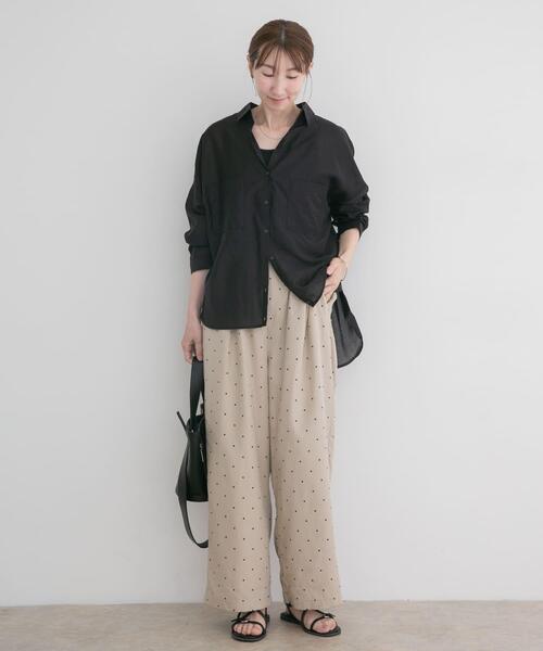 ITEMS URBANRESEARCH(アイテムズ アーバンリサーチ)の「シアーポケットスキッパーシャツ(シャツ/ブラウス・レディース・ブラック/ライトブルー/ホワイト/ミント/チャコールグレー・FREE)」の11枚目の写真