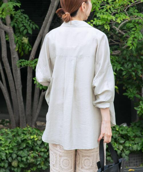 ITEMS URBANRESEARCH(アイテムズ アーバンリサーチ)の「シアーポケットスキッパーシャツ(シャツ/ブラウス・レディース・ブラック/ライトブルー/ホワイト/ミント/チャコールグレー・FREE)」の17枚目の写真