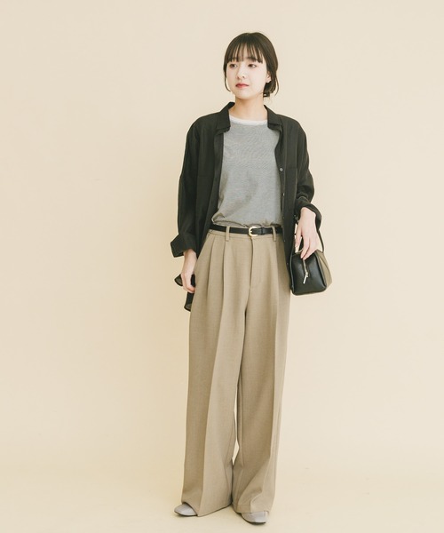 ITEMS URBANRESEARCH（アイテムズ アーバンリサーチ）の「シアーポケットスキッパーシャツ（シャツ/ブラウス・レディース・ブラック/ライトブルー/ホワイト/ミント・FREE）」の17枚目の写真