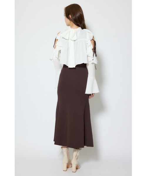 rienda(リエンダ)の「オープンショルダーフリルニットセットワンピース 春服(ワンピース・レディース・ブラック/ブラウン/ライトイエロー・FREE)」の17枚目の写真