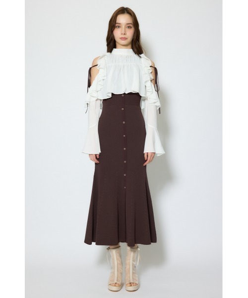 rienda(リエンダ)の「オープンショルダーフリルニットセットワンピース 春服(ワンピース・レディース・ブラック/ブラウン/ライトイエロー・FREE)」の20枚目の写真
