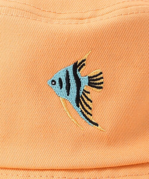 BEAMS mini（ビームスミニ）の「ツイル バケット ハット 2026SS（ハット・キッズ・オレンジ/ブルー・ONE SIZE）」の8枚目の写真