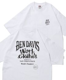 BEN DAVIS（ベンデイビス）の「【BEN DAVIS（ベンデイビス）】CLASSIC LOGO TEE NV / オーバーサイズ ヘビーウェイト 半袖 クルーネック プリント ワンポイント（Tシャツ/カットソー）」