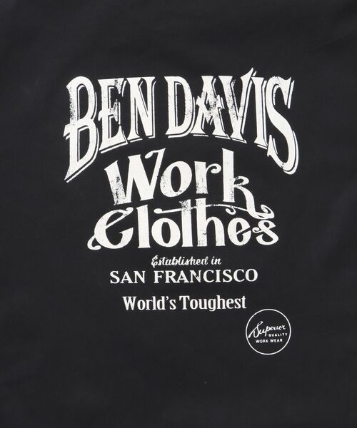 BEN DAVIS(ベンデイビス)の「【BEN DAVIS(ベンデイビス)】CLASSIC LOGO TEE NV / オーバーサイズ ヘビーウェイト 半袖 クルーネック プリント ワンポイント(Tシャツ/カットソー・メンズ・ブラック/ホワイト/ネイビー/ダークグリーン・X-LARGE/LARGE/MEDIUM)」の10枚目の写真