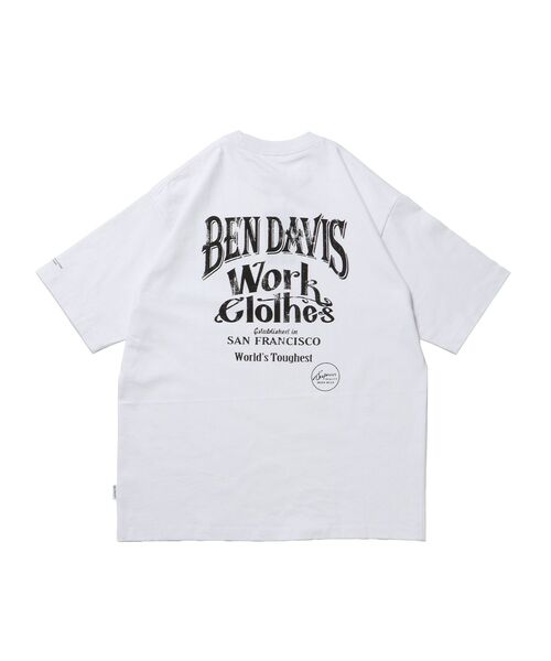 BEN DAVIS(ベンデイビス)の「【BEN DAVIS(ベンデイビス)】CLASSIC LOGO TEE NV / オーバーサイズ ヘビーウェイト 半袖 クルーネック プリント ワンポイント(Tシャツ/カットソー・メンズ・ブラック/ホワイト/ネイビー/ダークグリーン・X-LARGE/LARGE/MEDIUM)」の13枚目の写真