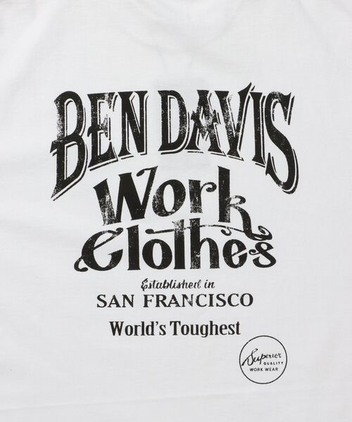 BEN DAVIS(ベンデイビス)の「【BEN DAVIS(ベンデイビス)】CLASSIC LOGO TEE NV / オーバーサイズ ヘビーウェイト 半袖 クルーネック プリント ワンポイント(Tシャツ/カットソー・メンズ・ブラック/ホワイト/ネイビー/ダークグリーン・X-LARGE/LARGE/MEDIUM)」の15枚目の写真