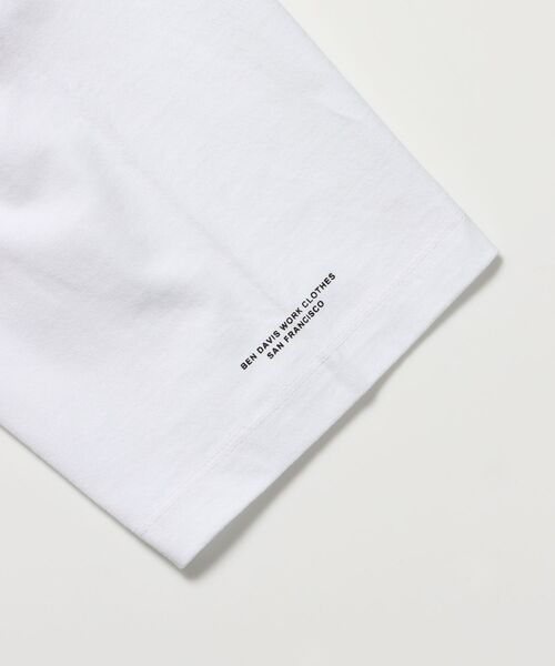 BEN DAVIS(ベンデイビス)の「【BEN DAVIS(ベンデイビス)】CLASSIC LOGO TEE NV / オーバーサイズ ヘビーウェイト 半袖 クルーネック プリント ワンポイント(Tシャツ/カットソー・メンズ・ブラック/ホワイト/ネイビー/ダークグリーン・X-LARGE/LARGE/MEDIUM)」の16枚目の写真