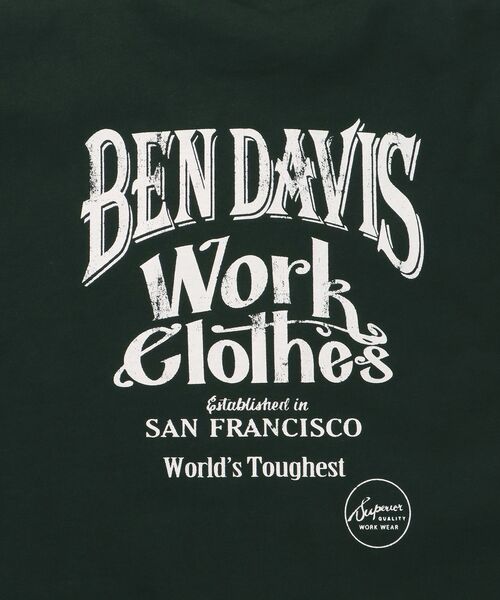 BEN DAVIS(ベンデイビス)の「【BEN DAVIS(ベンデイビス)】CLASSIC LOGO TEE NV / オーバーサイズ ヘビーウェイト 半袖 クルーネック プリント ワンポイント(Tシャツ/カットソー・メンズ・ブラック/ホワイト/ネイビー/ダークグリーン・X-LARGE/LARGE/MEDIUM)」の20枚目の写真
