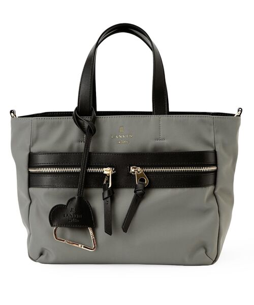 LANVIN en Bleu(ランバンオンブルー)の「グラントート484872(トートバッグ・レディース・ブラック/チャコールグレー・FREE)」の1枚目の写真