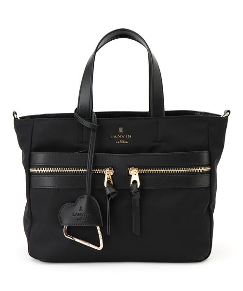 LANVIN en Bleu(ランバンオンブルー)の「グラントート484872(トートバッグ・レディース・ブラック/チャコールグレー・FREE)」の2枚目の写真