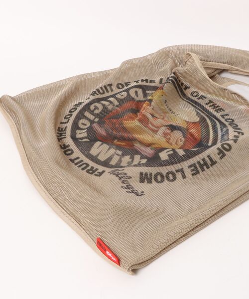 FRUIT OF THE LOOM(フルーツオブザルーム)の「【FRUIT OF THE LOOM】VINTAGE Kellogg’s mesh eco bag / ケロッグ エコバッグ(ハンドバッグ・メンズ・ブラック/サックスブルー/オレンジ・FREE)」の5枚目の写真