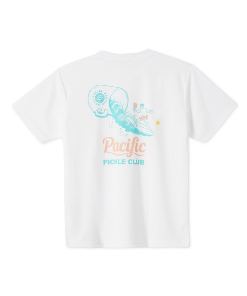 Pacific PICKLE CLUB(パシフィックピックルクラブ)の「PPC WAVE DRY T-SHIRT(Tシャツ/カットソー・メンズ・ネイビー/ホワイト/ピンク・L/S/M)」の2枚目の写真