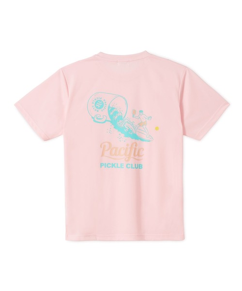 Pacific PICKLE CLUB(パシフィックピックルクラブ)の「PPC WAVE DRY T-SHIRT(Tシャツ/カットソー・メンズ・ネイビー/ホワイト/ピンク・L/S/M)」の1枚目の写真