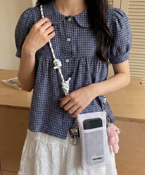 セール】【26年春夏新作】メッシュ スマホショルダーバッグ ショルダー