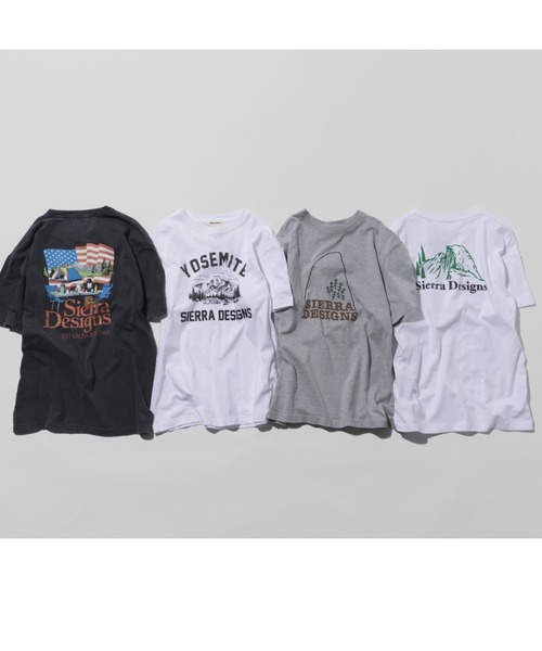 SIERRA DESIGNS(シェラデザイン)の「GO OUT掲載モデル【SIERRA DESIGINS】HALF DOME GRAPHIC TEE(Tシャツ/カットソー・レディース・ブラック/ホワイト/グレー・MEDIUM/LARGE/X-LARGE/SMALL)」の4枚目の写真