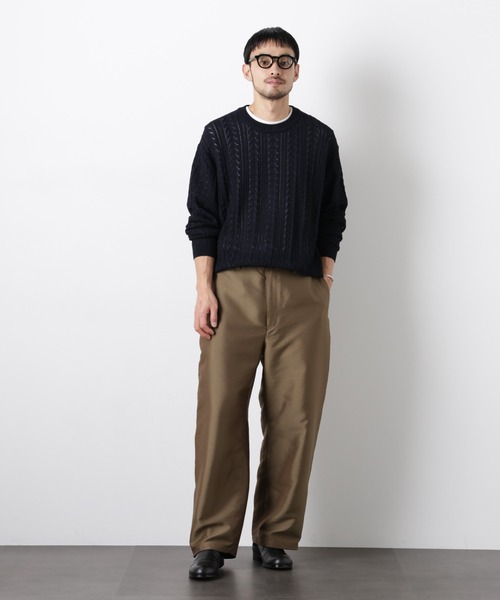 NANO universe（ナノユニバース）の「｢ASSEMBLANC｣ パラシュートパンツ（その他パンツ・メンズ・カーキ/ブラック・M/L）」の4枚目の写真
