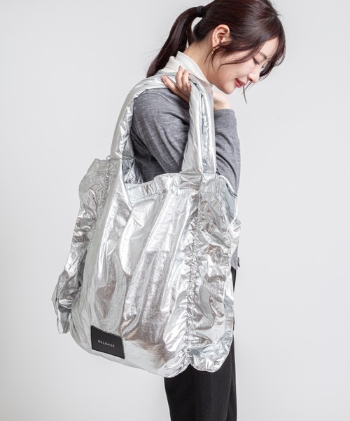 HELOYSE（エロイーズ）の「【HELOYSE/エロイーズ】トートバッグ　candy tote（トートバッグ・レディース・シルバー/ブラック/ブラウン・FREE）」の9枚目の写真