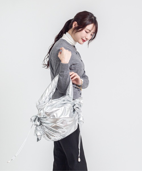 HELOYSE（エロイーズ）の「【HELOYSE/エロイーズ】トートバッグ　candy tote（トートバッグ・レディース・シルバー/ブラック/ブラウン・FREE）」の13枚目の写真