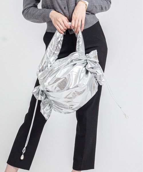 HELOYSE（エロイーズ）の「【HELOYSE/エロイーズ】トートバッグ　candy tote（トートバッグ・レディース・シルバー/ブラック/ブラウン・FREE）」の14枚目の写真