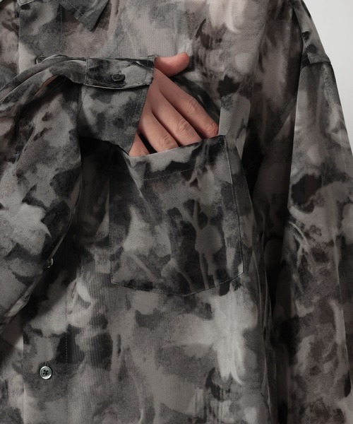 LAKOLE(ラコレ)の「シアーガラシャツ長袖 / 645803(シャツ/ブラウス・メンズ・ブルー/ブラック/レッド・LARGE/MEDIUM)」の14枚目の写真